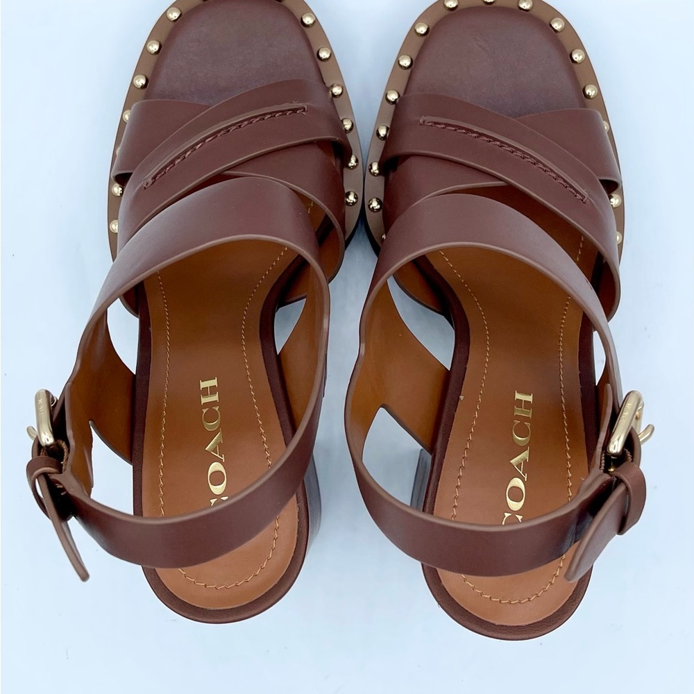 Brand New Coach Platform Sandals with Chunky Heel  Size 9.5B - Picture 12 of 15